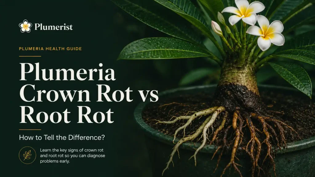 Plumeria Crown Rot vs Root Rot