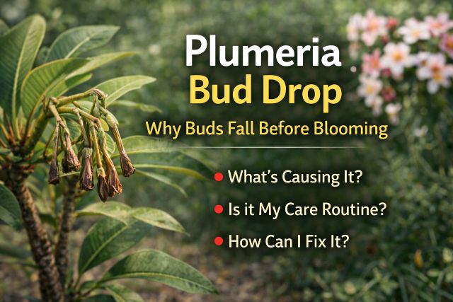 plumeria bud drop