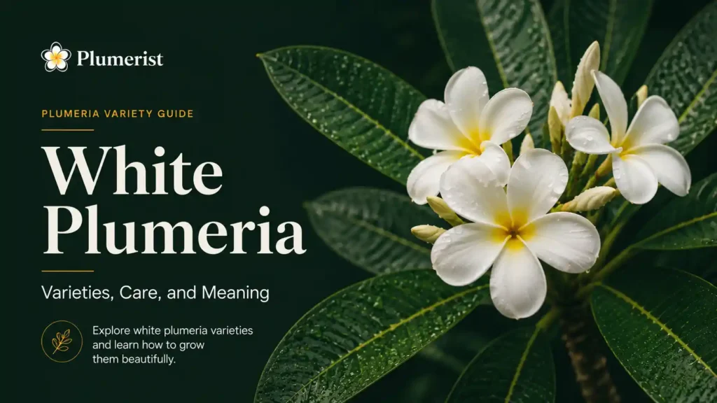 White Plumeria Varieties, Care, and Meaning